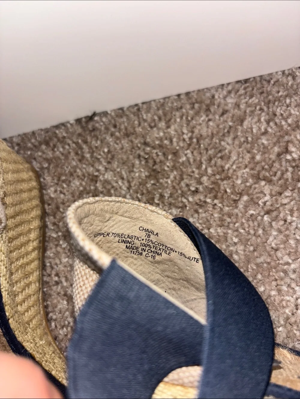 Charla black espadrille